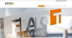 Desktop Screenshot of fact-werbeagentur.de